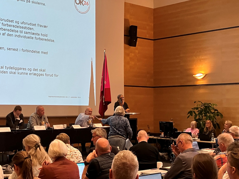 Hanne Pontoppidan på talerstolen