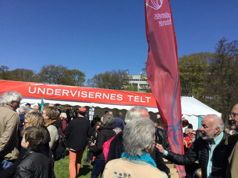 Billede fra 1. maj i Fælledparken
